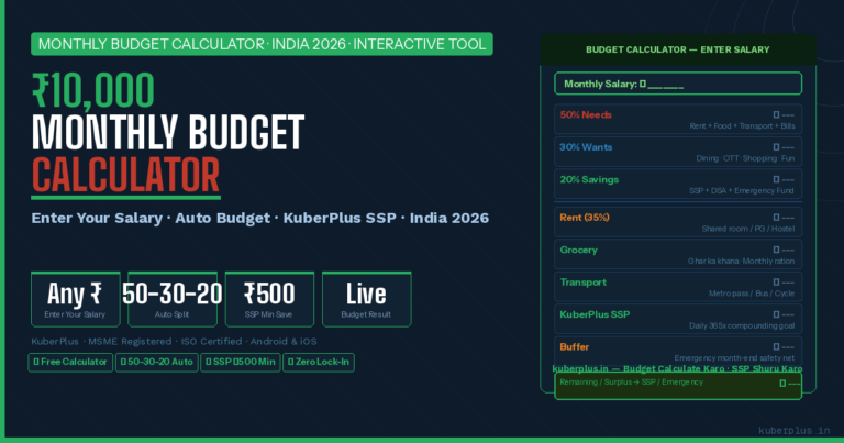 monthly budget calculator